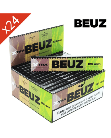 Feuilles Slim Long Beuz 125mm Brown - Boîte de 24 carnets