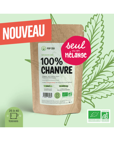 Tisane Bio 100% Chanvre 30g | POP CBD