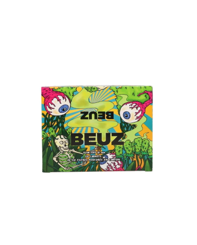 Filtres Beuz Slim Tips 21mm Skeleton - Boîte de 50 carnets