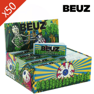 Filtres Beuz Slim Tips 21mm Skeleton - Boîte de 50 carnets