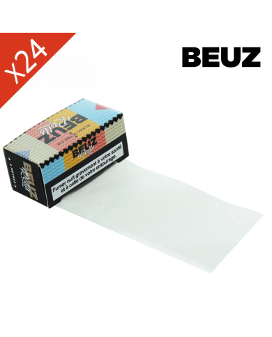 Boite de 24 Rouleaux de feuille Slim BLANC Ultra Fin BEUZ