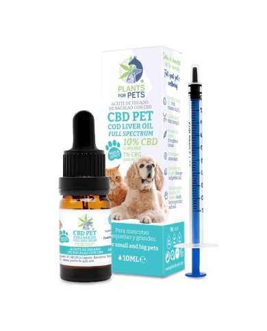 Huile animaux CBD 10% CBG 1% | PLANTS FOR PETS