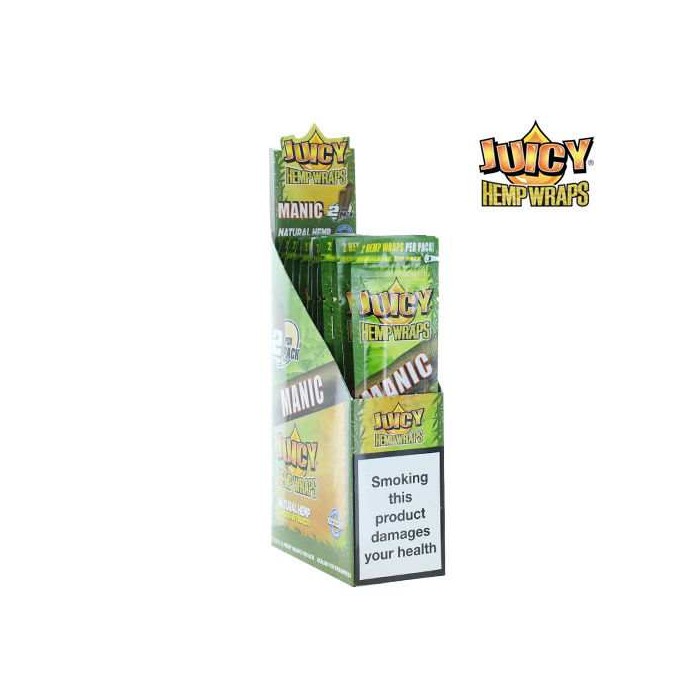 Blunt de chanvre Manic Boîte de 25 paquets | JUICY JAY'S