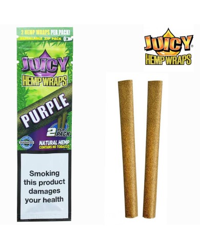 Blunt de chanvre Purple Boîte de 25 paquets | JUICY JAY'S