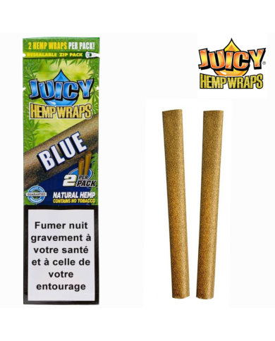 Blunt de chanvre Blue Boîte de 25 paquets | JUICY JAY'S