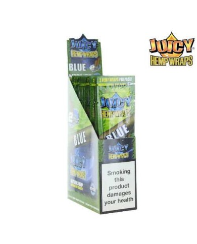 Blunt de chanvre Blue Boîte de 25 paquets | JUICY JAY'S