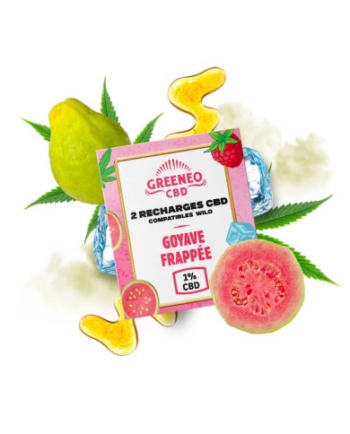 Cartouches CBD GOYAVE FRAPPÉE - 2 pcs | GREENEO