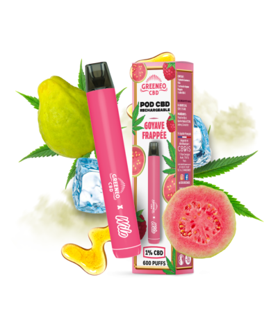 Pod CBD Rechargeable Goyave Frappée | GREENEO