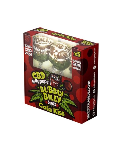 Sucette CBD Cola Kiss - 5 pcs | BUBBLY BILLY