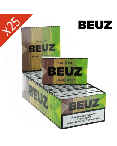 Boite de 25 Carnets Feuilles à rouler BEUZ Brown Regular