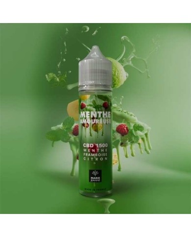 E-liquide CBD Menthe Amoureuse 50ml Marie Jeanne - Menthe Framboise Citron (1500mg)