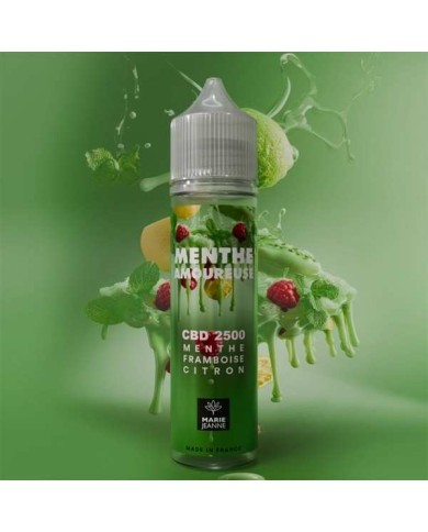 E-liquide CBD Menthe Amoureuse 50ml Marie Jeanne - Menthe Framboise Citron (1500mg)
