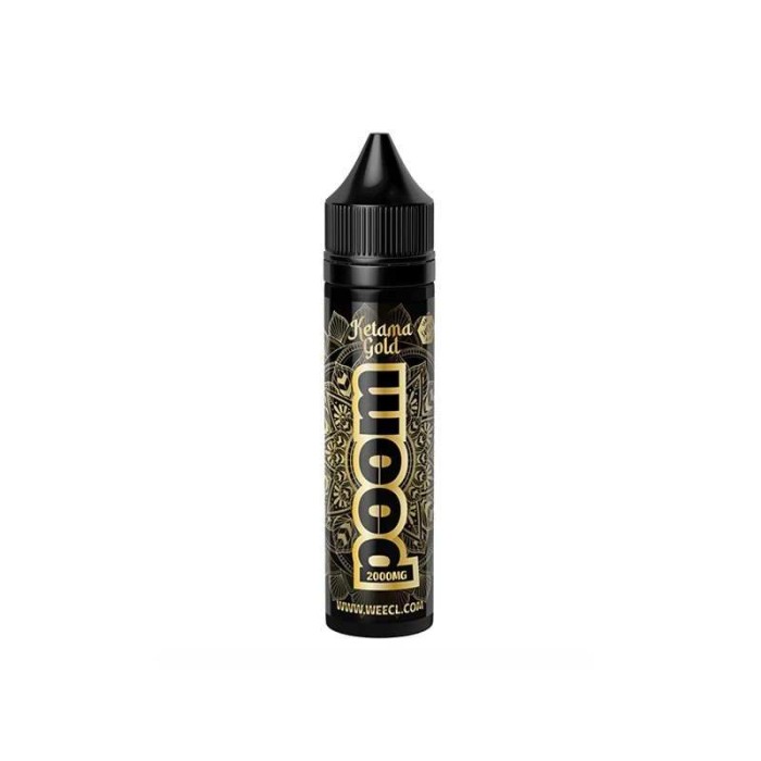 E-liquide CBD Poom Ketama Gold 50ml WEECL - Arôme Naturel Full Spectrum (1000mg)
