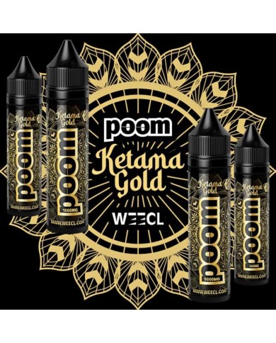 E-liquide CBD Poom Ketama Gold 50ml WEECL - Arôme Naturel Full Spectrum (1000mg)