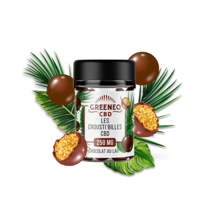 Crousti'Billes CBD Chocolat Greeneo 250mg | GREENEO