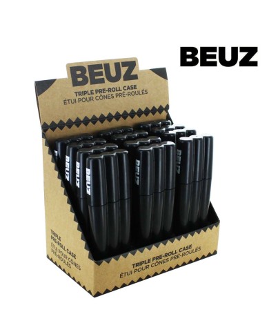 Lot de 12 étuis pour 3 cônes pré-roulés BEUZ