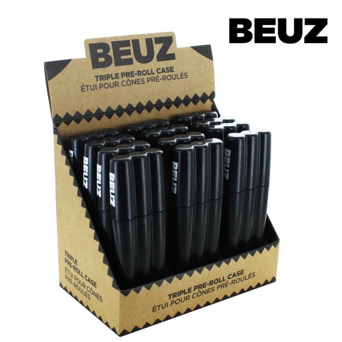 Lot de 12 étuis pour 3 cônes pré-roulés BEUZ