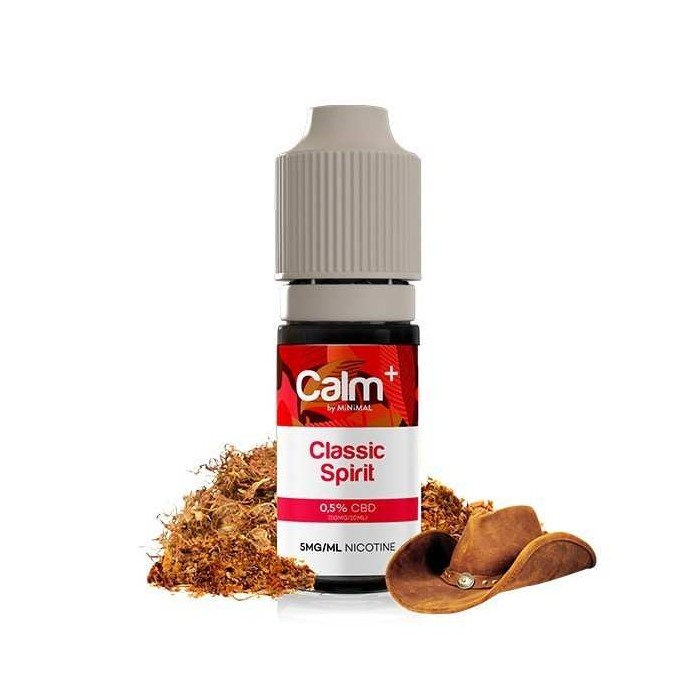 Classic Spirit 10ml Calm+ by Minimal - E-liquide CBD Nicotine FUU (20 mg/ml)