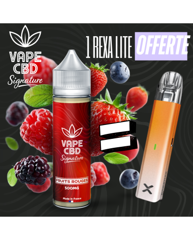 Pack eliquide CBD Fruits Rouges Vape CBD Signature 50ml (500mg)