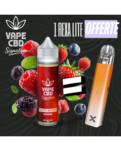 Pack eliquide CBD Fruits Rouges Vape CBD Signature 50ml (500mg)