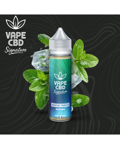 E-liquide CBD Menthe Fraîche Vape CBD Signature 50ml (500mg)