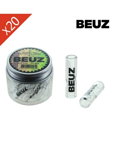 Boîte de 20 Filtres en verre 3cm x 8mm BEUZ
