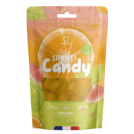 ShantiCandy Pastilles de CBD 5% Sans Sucre - Trio d'Agrumes - 10g ou 25g