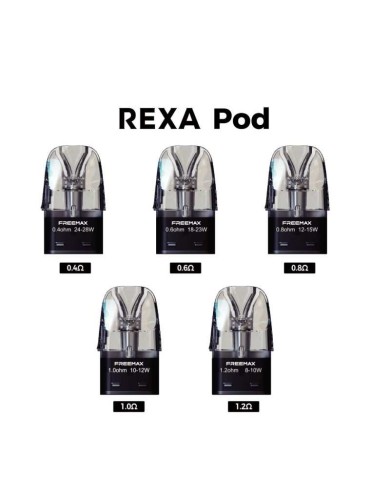 Cartouche Rexa Pod 3ml (3pcs) - Freemax (1.0 Ohms)