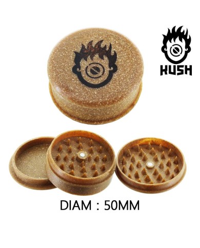 Grinder en chanvre 50 mm Kush Bong Organic Marron