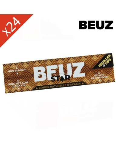 Feuilles à rouler Beuz Star Slim Non Blanchies + Filtres