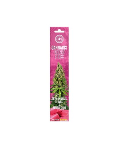 Bâtonnets d'encens cannabis Bubblegum